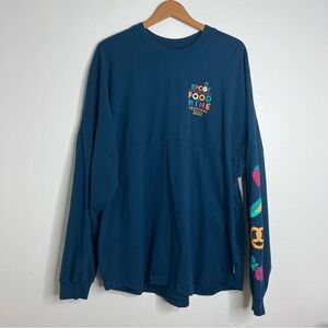 Disney Spirit Jersey Blue Epcot Food & Wine Festival 2022 Pullover Top Size XXL
